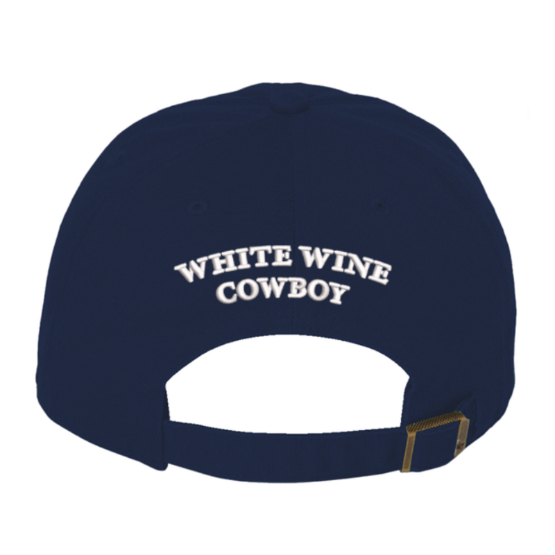 Embroidered Dad Hat - Navy/White