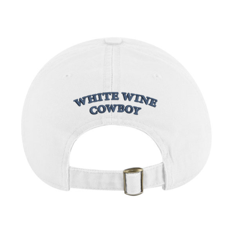 Embroidered Dad Hat - White/Navy