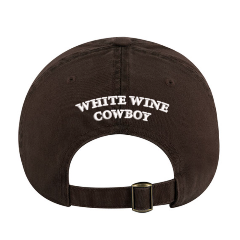 Embroidered Dad Hat - Brown/White