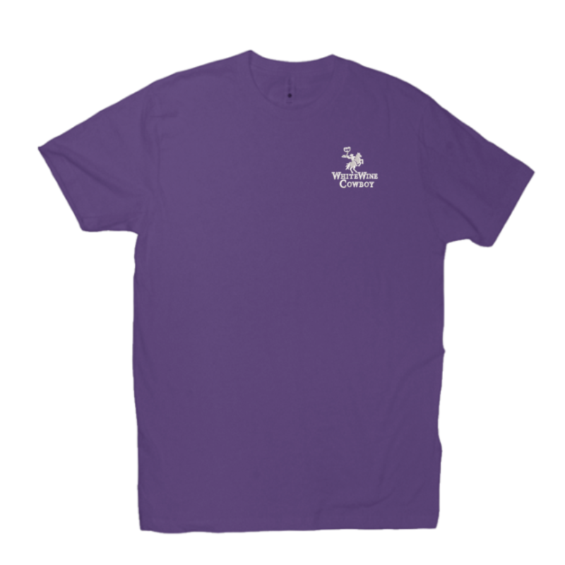 Embroidered TShirt - Purple/White