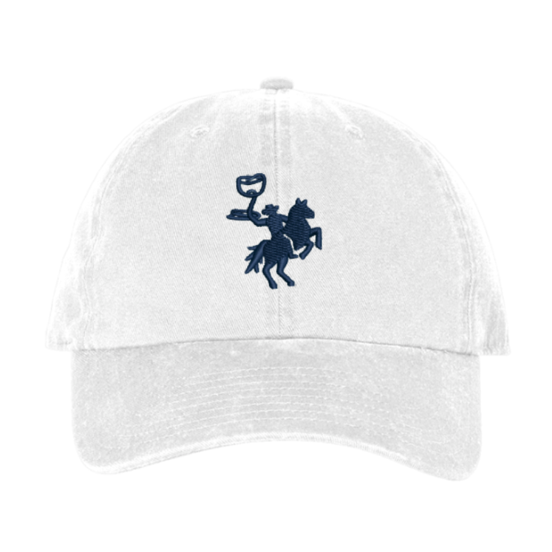 Embroidered Dad Hat - White/Navy