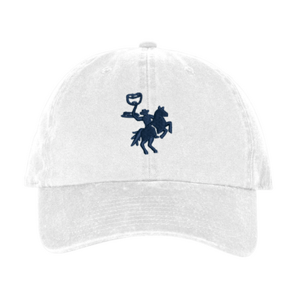 Embroidered Dad Hat - White/Navy