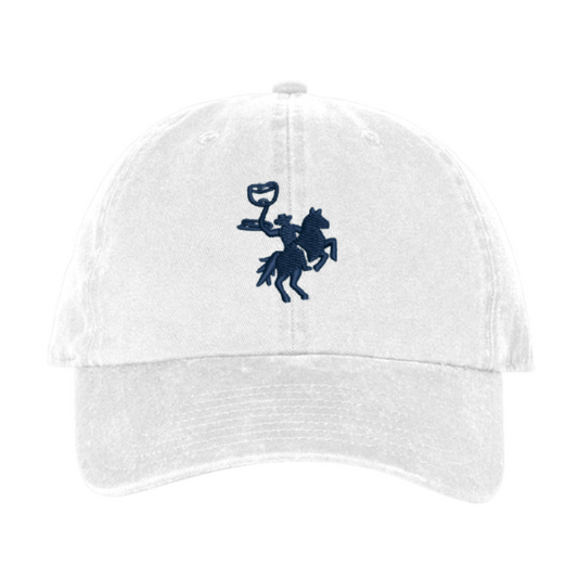Embroidered Dad Hat - White/Navy
