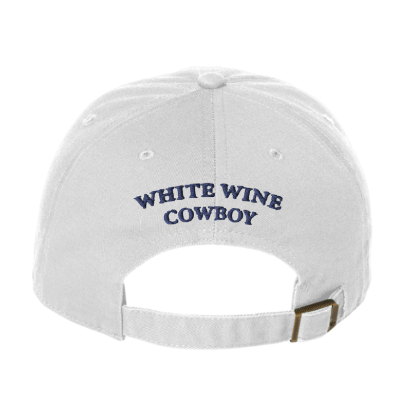 Embroidered Dad Hat - White/Navy