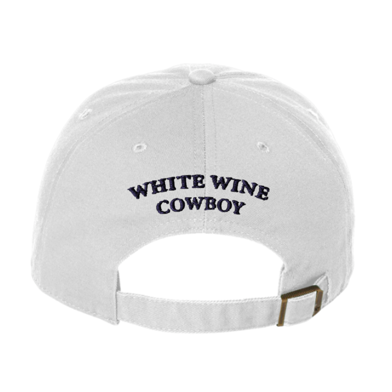 Embroidered Dad Hat - White/Black