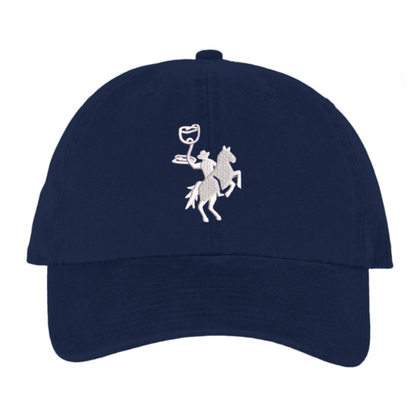 Embroidered Dad Hat - Navy/White