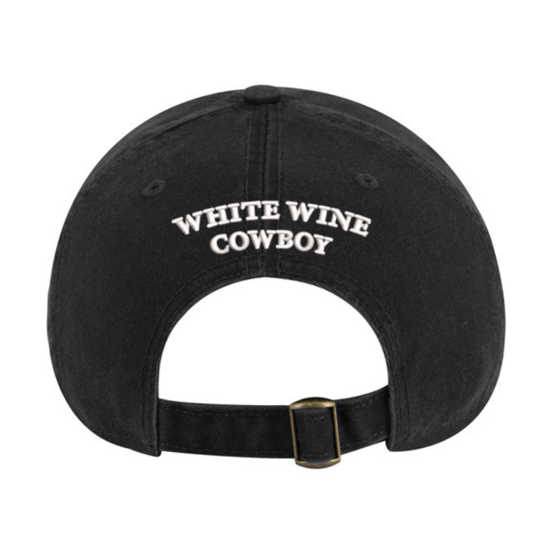 Embroidered Dad Hat - Black/White