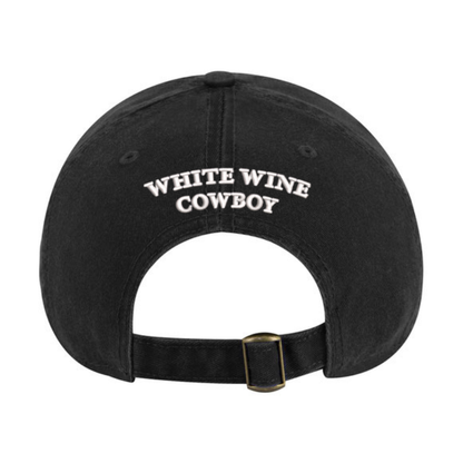 Embroidered Dad Hat - Black/White