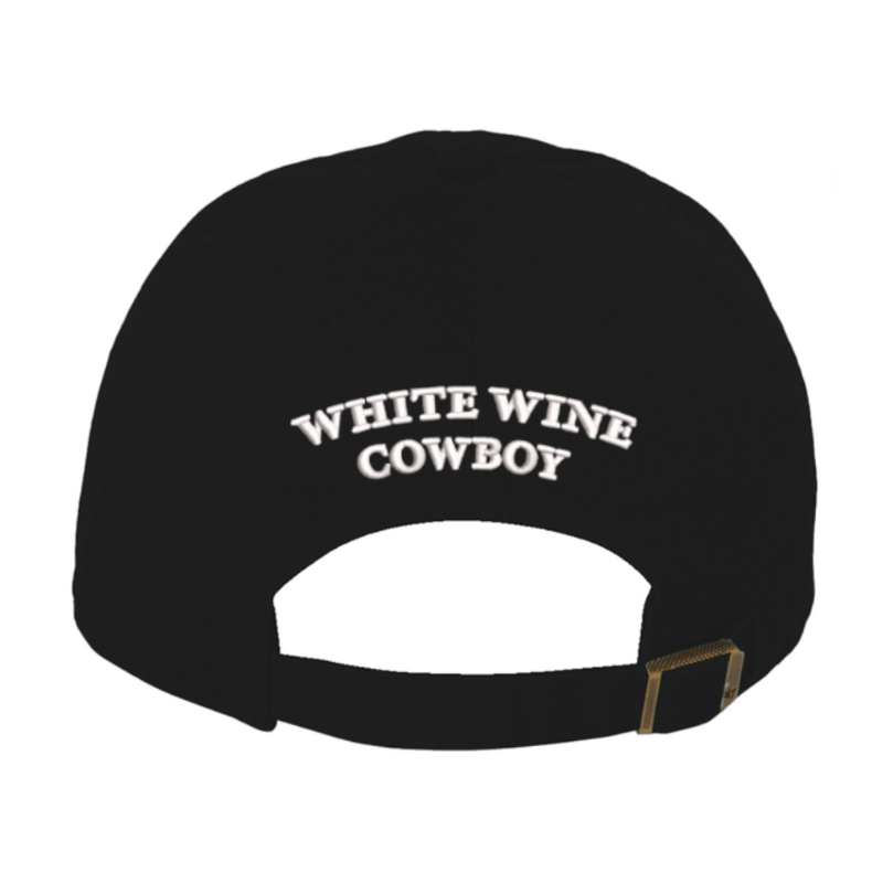 Embroidered Dad Hat - Black/White