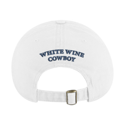 Embroidered Dad Hat - White/Navy