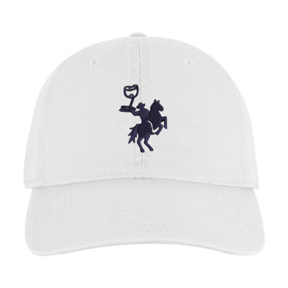 Embroidered Dad Hat - White/Black