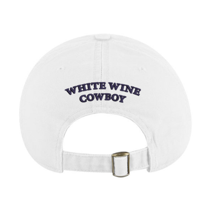 Embroidered Dad Hat - White/Black