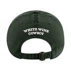 Embroidered Dad Hat - Dark Green/White