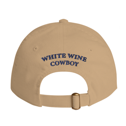 Embroidered Corduroy Dad Hat - Khaki/Navy