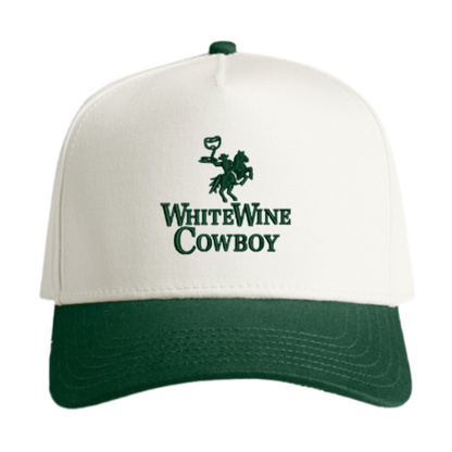Embroidered Two-Tone Hat - Green/White