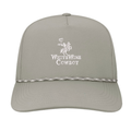 Embroidered Rope Hat - Grey