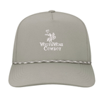 Embroidered Rope Hat - Grey