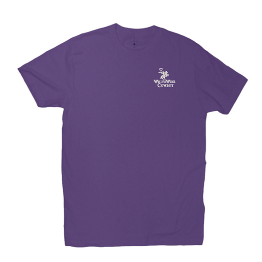 Embroidered TShirt - Purple/White