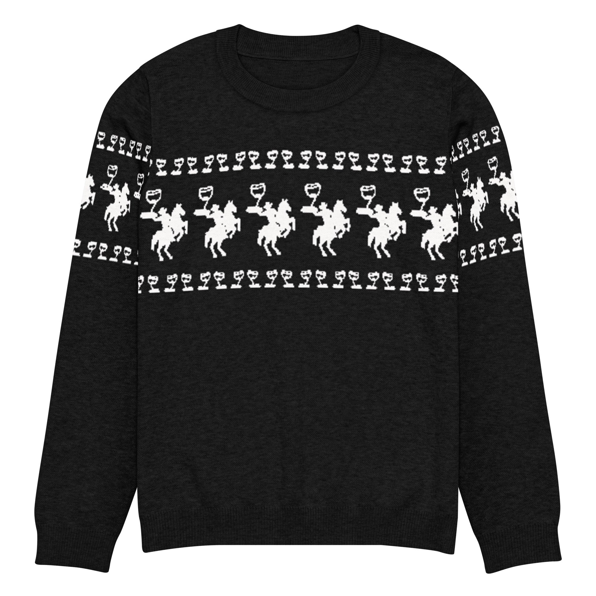 Knit Crew Neck Sweater – White Wine Cowboy